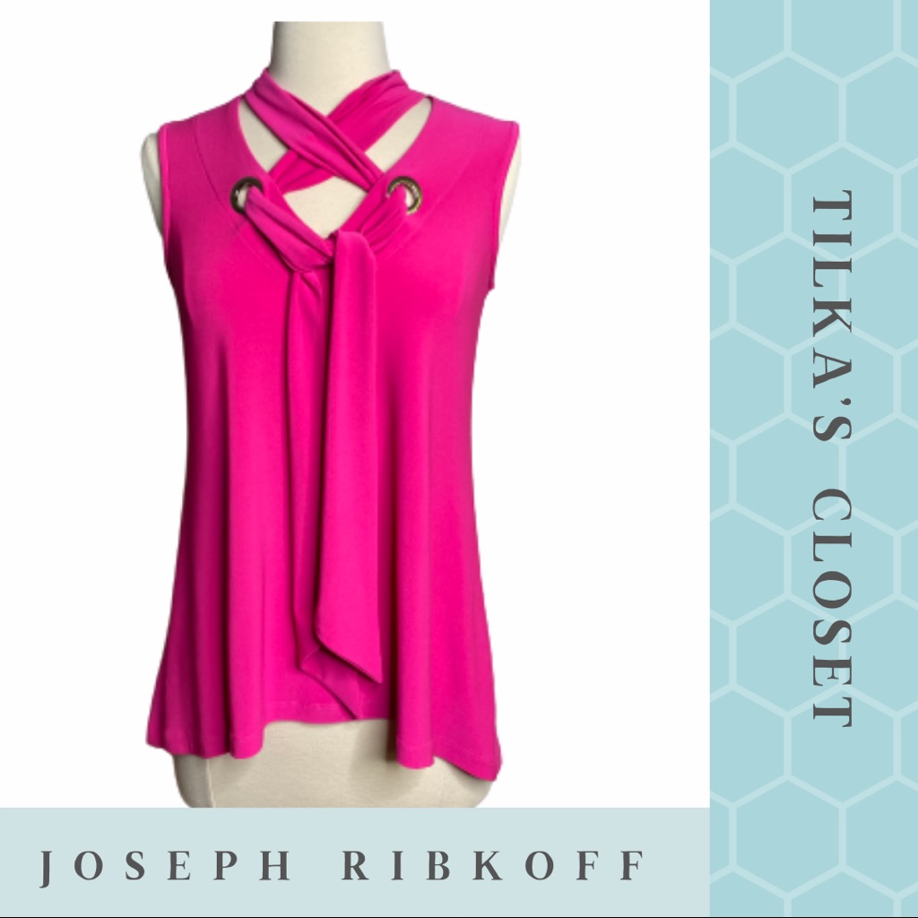 #17 Joseph Ribkoff Lace-Up Top